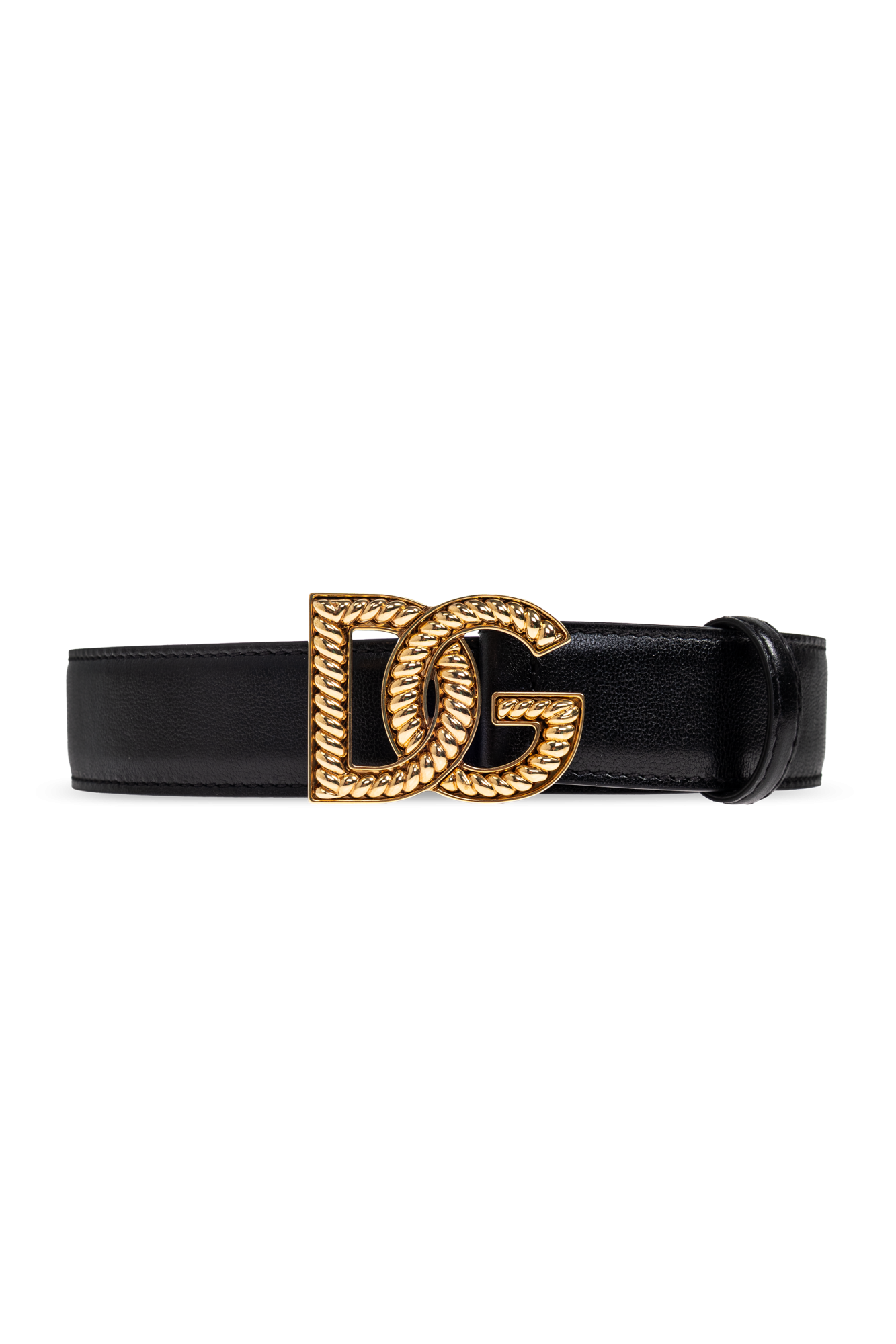 【美品】DOLCE & GABBANA ブラック　ベルト Calfskin Belt - Women's Accessories | Dolce&Gabbana